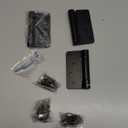 3 Pack Self Closing Door Hinges 4 Inch, Matte Black Spring Loaded Hinges with 1/4'' Radius Corners, Adjustable Tension for Garage, Front Door, for Left and Right Hand Door, UL Listed