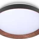 VIPMOON 13"/36W Flush Mount LED Ceiling Light, 5CCT 3000K-6000K Adjustable Super Bright Retro LED Light Fixture for Bedroom Kitchen Balcony Study Room Porch Bathroom Stairwell Hallway Office
