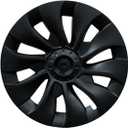 18 Inch Wheel Covers for Tesla Model 3 Accessories 2020-2023 Matte Black ABS Material Hubcaps Replacement for Tesla Model 3 1PCSWhirlwind Style