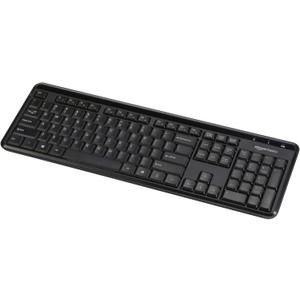 Amazon Basics Modern Wireless Keyboard with Numeric Keypad, Easy Setup, Plug-and-Play, Compact US Layout (QWERTY), 2.4GHz, Black