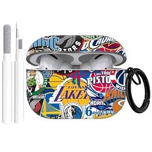 Gedicht for Airpods Pro Case Cute Sports Basketball Football, Protective TPU Soft Cases Cover Rugged for Apple Airpod Pro with Keychain for Women Men, Basketball