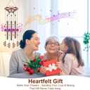 Metals Butterfly Wind Chimes for Outside to Create a Zen Atmosphere Suitable for Outdoor Garden Patio Home Decor,Melodious Melodic Tones Wind Chimes Suitable as A Birthday Gift for Women Mom