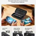 Belkin Nintendo Switch 2 Case, Travel Bag w/AirTag Holder & Storage Pocket for Up to 12 Game Cards - Portable, Lightweight Carrying Case w/Hard Shell, Soft Interior, Switch 2 Accessories - Charcoal