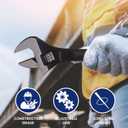 Lichamp 12-Inch Adjustable Construction Spud Wrench
