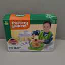 Pottery Wheel for Kids - Complete Pottery Painting Kit Arts and Crafts for Kids Ages 8-12 with 3 Pack Air Dry Clay Art Supplies Toys for Girls Boy Birthday Gift for 6 7 8 9 10 11 12+ (Green)