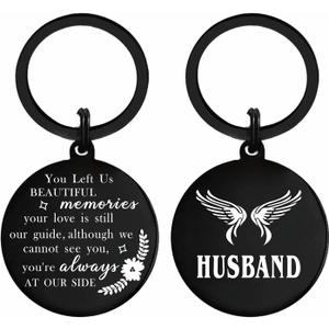 Resdink Husband Loss Gifts, Sympathy Keychain Bereavement Gifts for Loss of Loved Man, Memorial Grief Husband Present