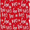 Christmas Style White HOHO Hand Towels 13.6 * 29 Winter Snowflakes Bath Towels Red Background Kitchen Dish Towels for Household Daily Use | Home Decoration | Carry-On Hotel Gym Spa