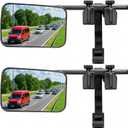 Mirror Extenders For Towing, Clamp On Towing Mirror,Universal Towing Mirrors For Truck Vehicle Car, Towing Mirror On Side Adjustable 360 Rotation Extends,Type 2