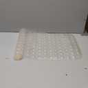 YINENN Bath and Shower Safety Mats 40x16 inch, Non Slip with Suction Cups for Bathroom Stall and Tub Floor, Extra Large and Machine Washable, Drain Holes Keep Bathtub Clean, Beige