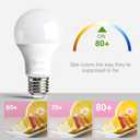 dalattin 24 Pack LED Bulbs Daylight White 5000K, 60 Watt Equivalent A19 Standard Bulbs, E26 Base, 800 LM, Efficient 9W Energy Saving, Non-Dimmable, 80+ CRI, 120V, UL Listed, for Living Room, Office