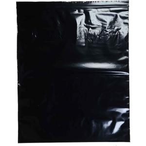 uGems 10" x 12" Black 100 Resealable Zipper Plastic Bags for Industrial Use, Tools, Crafts, Office Supplies, and Small Parts Storage, Durable 2 Mil Thickness, Pack of 100