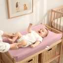lulumoon Muslin Changing Pad Cover: Baby Diaper Changing Table Pad Cover - Changing Pad Sheets for Girls Boys