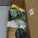 TopVelo Solar Garden Light 4 Packs, 42 LEDs Outdoor Solar Lighting with Hibiscus Flowers, Waterproof Outdoor Garden Light for Patio, Courtyard, Pathway Decoration