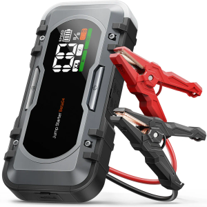 Buture Beta04 Car Jump Starter High-Power 6000A,  65W BI-Directional Lightning-fast Charging,  600 Lumen Large Bright Light with 300° Wide Angle, 
Smart 3.3-inch Colorful Screen with Backlight Setting