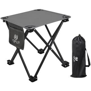 Opliy Camping Stool, Folding Small Chair Portable Camp Stool for Camping Fishing Hiking Gardening and Beach, Camping Seat with Carry Bag (Gray)
