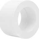 Lswteiz 4"x 3" PVC DWV Reducing Bush Adapter Pipe Fitting SCH40 PVC Reducer Bushing (Socket x Socket) PVC Pipe Reducing Bushing Fitting for Home Sewer Plumbing