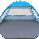 Gorich Beach Tent Sun Shelter for 3/4-5/6-7/8-10 Person with UPF 50＋ UV Protection, Lightweight & Easy Setup Beach Shade Canopy, Portable Beach Shade Tent Beach Cabana