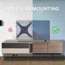 Luxshiny Universal Tv Mount Stand Tabletop Bracket with Screws Stable Tv Holder Legs for 32-55 Inch Tvs Easy Installation Non-Slip Base Durable Support for Home Use