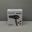 Nano Titanium 2000-Watt Blow Dryer with Concentrator Nozzle, Professional Grade Ionic Corded Styling Tool for Hair (Black)