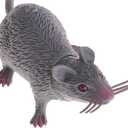 3Pcs Plastic Halloween Rat, Realistic Fake Mouse for Party Decorations, Creepy Prank Props, Spooky April Fool's Day Trick, Lifelike Mice Figures for Party and Haunted House Decor, Decorations (Grey)