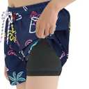 Century Star Boys Swim Trunks Shorts with Compression Liner Toddler Quick Dry Bathing Suit