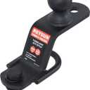 3 in 1 ATV/UTV Trailer Hitch Adapter with 2 inch Trailer Ball, 3 Way ATV Attachment, Fastener Kit Included