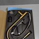 Tohlar Gold Kitchen Faucet with Pull Down Sprayer, Gold Kitchen Sink Faucet for 1 or 3 Hole, Modern Stainless Steel Sink Faucet with Deck Plate for Farmhouse Laundry Rv, Brushed Gold