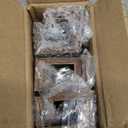 Heimera Vinyl Record Shelf Wall Mount, 6 Pack 12 inch Album Record Holder Display, Wood Floating Shelves for Wall Decor, Album Shelves, Kids Bookshelf, Magazine Rack, Walnut