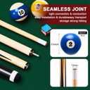 Outus 71 Pcs Premium Pool & Billiard Table Accessories Set Pool Balls, Cue Sticks with Tips, Triangle Rack, Chalks, Brush Spot Stickers for Home Family & Beginner Practice