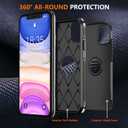 SUPFINE for iPhone 11 Case, [10 FT Military Dropproof] [Dual Layer Structure Protection] Non-Slip Heavy Duty Shockproof Phone Case,Black