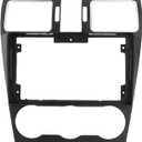 Stereo Panel Frame for 2012 2015 XV CROSSTREK Car Radio Fascia Replacement Premium ABS Navigation Dashboard Cover Direct Fit No Modifications Needed