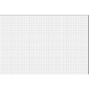 25 Sheet Graph Paper Pad 24" x 36" Large Graph 1" and 1/4" Ruled Grid Paper for Engineer Architect Designer Mathematician Draftsmen Sketch House Commercial Building Plan Drafting(White)