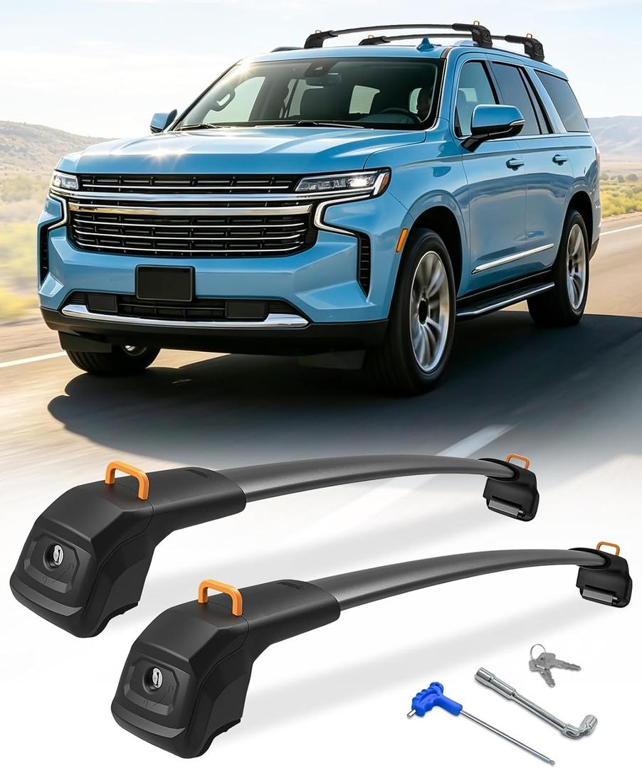 Roof Cross Bar Compatible with 2021-2026 Chevrolet Chevy Suburban