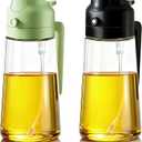 Oil Sprayer for Cooking, 2-in-1 Oil Mister & Dispenser Bottle for Air Fryer, Salad, BBQ, Kitchen Gadgets Accessories, 2 Pack