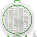 VIVOSUN AeroWave D4, 4 Grow Tent Clip Fan with Detachable Hook, 3-Speed Strong & Quiet Airflow, Adjustable Airflow Angle for Hydroponics, Circulation & Cooling, White, 1-Pack