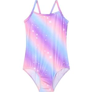 MFAVIP Girls Bathing Suits 2 Piece Tankini Set-Adjustable Straps Swim Top & Drawstring Shorts, Athletic Bathing Suit, Size 12-14 Years