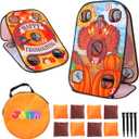 JOYIN Thanksgiving Portable Collapsible 5 Holes Toss Game Board with 8 Bean Bags for Outdoor Indoor Yard Games, Backyard Party and Thanksgiving Theme Party Favor Supplies