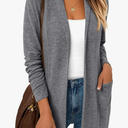 LILLUSORY Cardigan Sweaters for Women Lightweight Open Front Cardigans Casual Loose 2025 Fall Sweater with Pockets, Size XL
