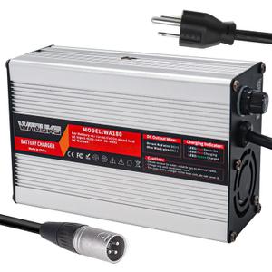 29.4V 5A Charger DC 29.4Volt 5Amp Li-ion Battery Charger Output XLR Connector Use for 7S 24V Lithium Battery Pack with Cooling Fan