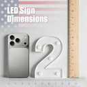 Anniversary 250th Decorations, 250 Years LED Sign Lights Battery Powered, America 4th of July 250 Light Up Home Table Decor Hanging Decorations Indoor Outdoor