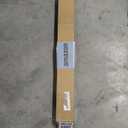 Ycolnaefllr 1 Inch Diameter Single Curtain Rod for Windows Decorative Drapery Rods Adjustable Length from 84 to 120 Inch,Adjustable Single Window Curtain Rod with Resin Finial, Weathered White