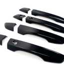 Door Handle Covers Trim Compatible With 10th Gen Honda Civic Sedan Hatchback Coupe Type R 2016 2017 2018 2019 2020 2021 Exterior Door Handles with smart Entry keyhole Glossy black Car Decoration