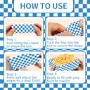 50PCS 3lb Oktoberfest Paper Food Trays  Heavy-Duty Disposable Serving Basket Trays for Oktoberfest Decorations, Party Supplies, German Theme Birthday Party Favors & Plates