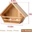 Cedar Mourning Dove Nesting Box, Oltara Wooden Dove Pigeon Bird House for Outdoors