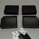 4-in-1 Magnetic Marker Holder - Dry Erase Marker, Pen Holder, Wall Mount, Self-Adhesive for Whiteboard, Fridge, Home Office, School (Black)