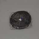 20FT Weather Stripping Door Seal - Self Adhesive Weather Insulation Strip Weatherstripping Silicone D Shaped Seal Strip Door Frame Gap Filler/Window Soundproofing (M (3/8"W  5/16T) 20FT, Black)