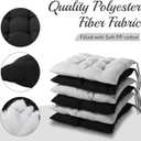Geetery 12 Pcs Floor Pillows Bulk Seating Cushions for Floor Chair 15.7'' Large Meditation Cushion for Yoga Living Room Tatami Bedroom Balcony Office (Black Grey,Square)