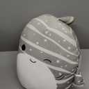 Squishmallows Original 14-Inch Sachie Grey Striped Whale Shark with White Belly - Large Ultrasoft Official Jazwres Plush