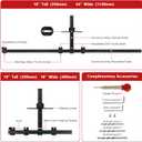 44" Max Cabinet Hardware Jig, with 16" Cabinet Handle Jig and Auto Center Punch, Aluminum Alloy Cabinet Handle Template Drill Guide, Cabinet Pull Jig for Handles/Knobs/Pulls, Drawer/Door