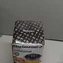 Elite Gourmet ETS623 BPA-Free 40-Watt Electric Citrus Juicer, Compact, Large Volume, Pulp Control, Oranges, Lemons, Limes, Grapefruits with Easy Pour Spout, 24oz, Black/Stainless Steel